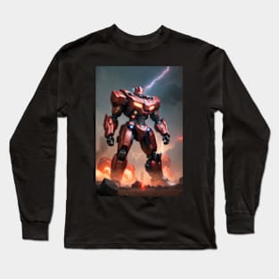 Red Robot Long Sleeve T-Shirt